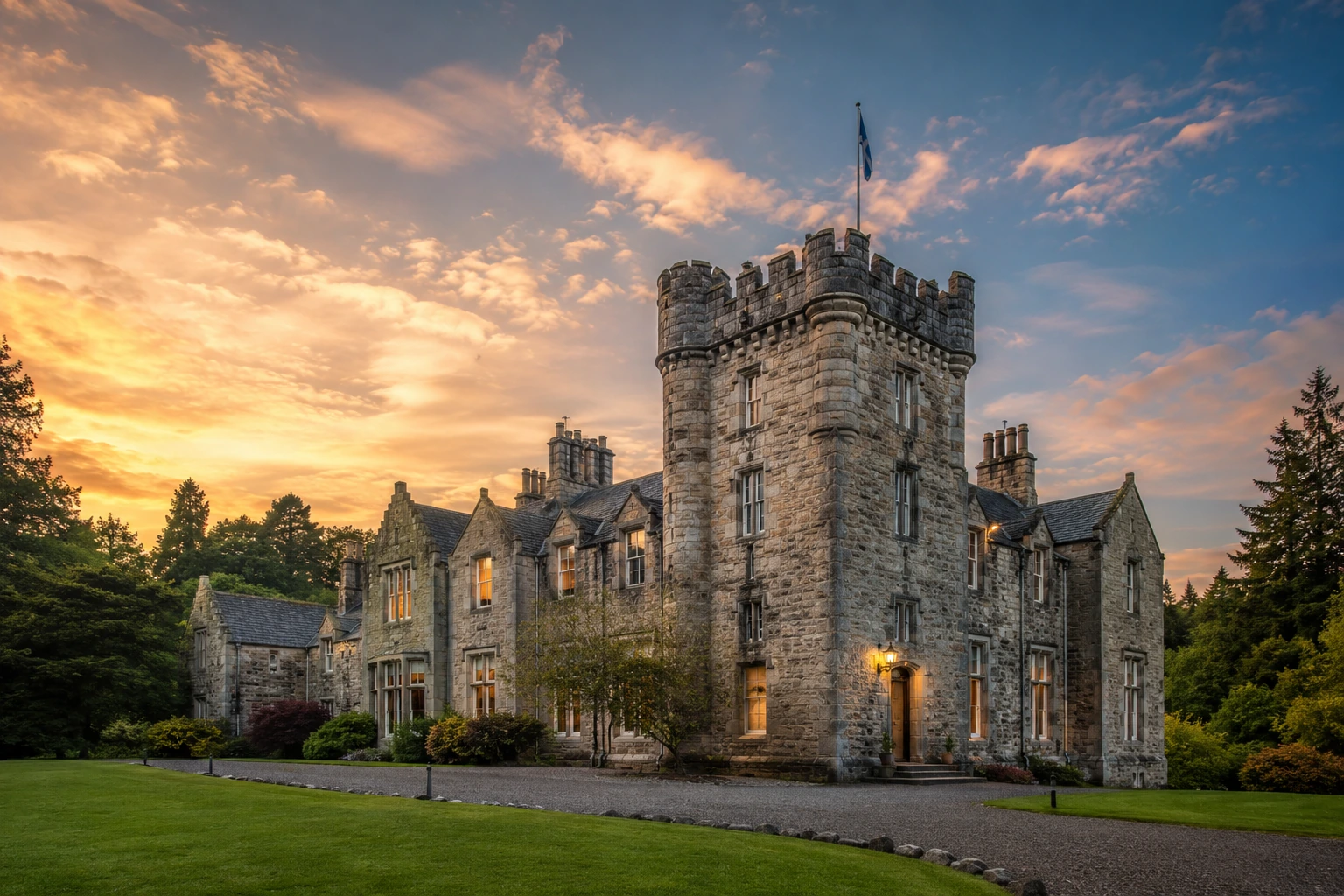 Tulloch Castle Hotel in Dingwall in the Scottish Highlands