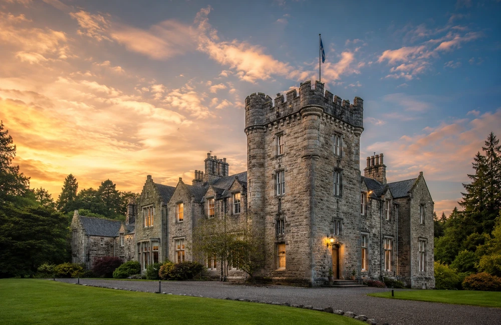 Tulloch Castle Hotel in Dingwall in the Scottish Highlands
